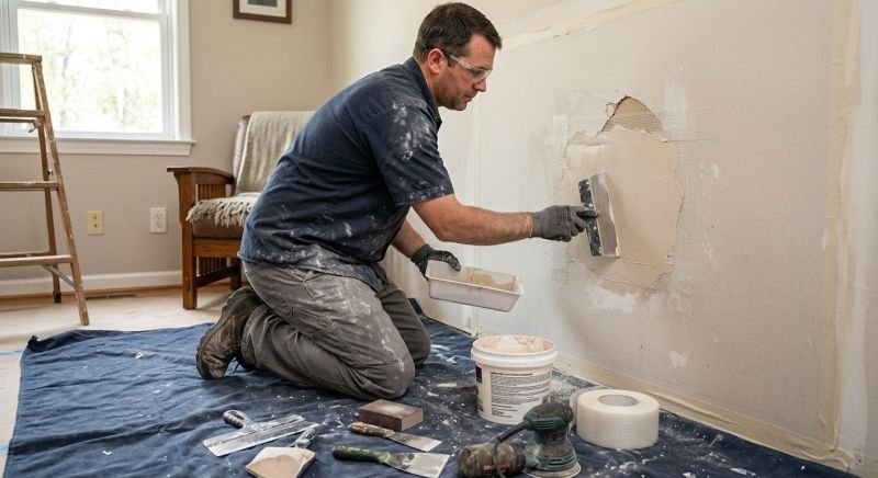 Basement Drywall Repair in Kansas City, KS