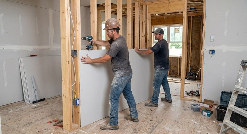 Bedroom Drywall Installation in Kansas City, KS