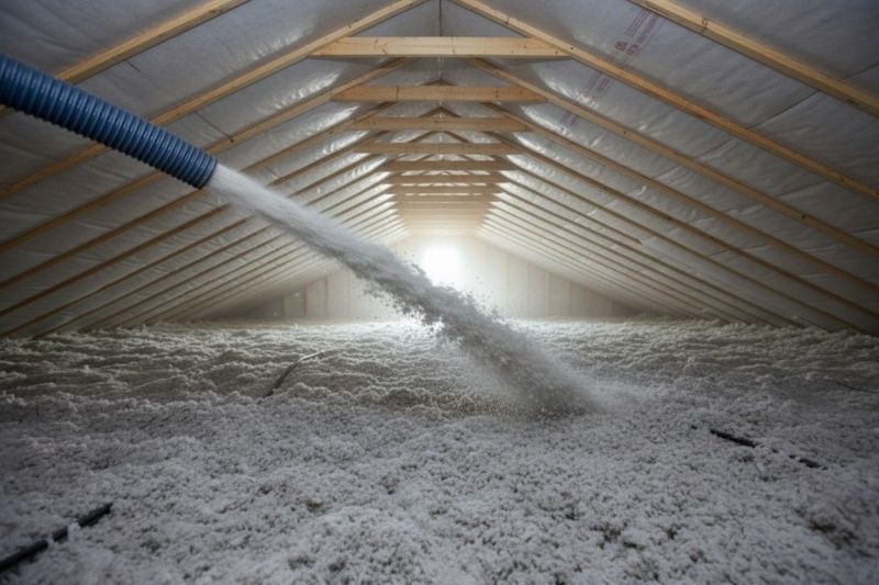 Blown Insulation Installation in Bastrop, TX